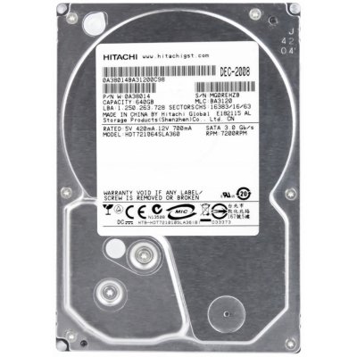 Hitachi 64GB SATA II 3,5", HDT721064SLA360