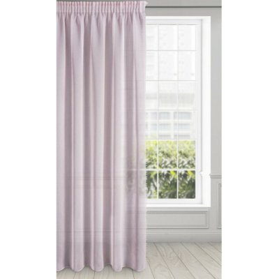 Hotová záclona ALMINA růžová - na pásce – Zboží Mobilmania