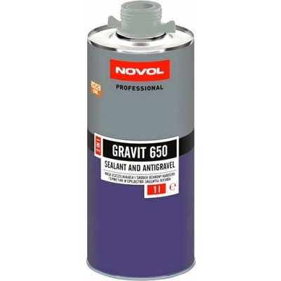 NOVOL GRAVIT 650 tmel karosářský + ochrana podvozků 2v1 šedý 1 l | Zboží Auto