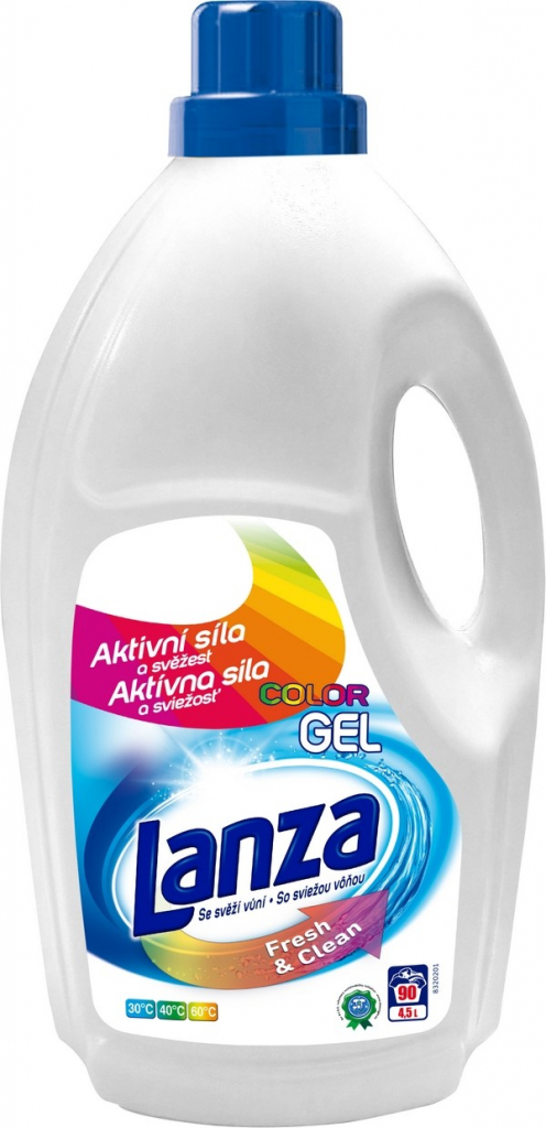 Lanza Fresh & Clean Color gel tekutý prací prostředek na barevné prádlo 90  PD 4,5 l od 259 Kč - Heureka.cz
