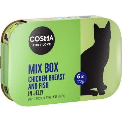 Cosma Original v želé mix 4 druhy 6 x 170 g – Hledejceny.cz