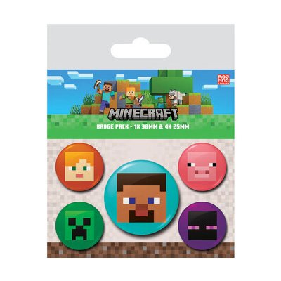 Pyramid International Sada placek Minecraft - Postavy – Zboží Dáma