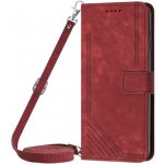 VSECHNONAMOBIL 66695 STRIPE Peněženkové pouzdro s řemínkem Sony Xperia 5 V červený – Hledejceny.cz