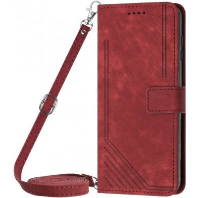VSECHNONAMOBIL 66695 STRIPE Peněženkové pouzdro s řemínkem Sony Xperia 5 V červený – Hledejceny.cz