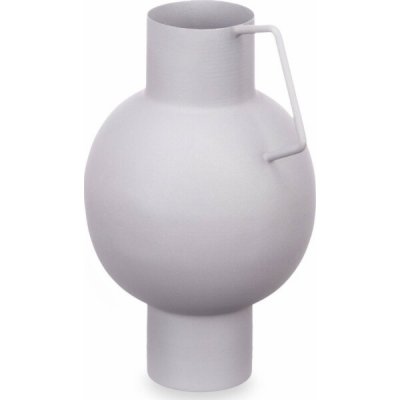 Giftdecor Kovová váza v pastelové barvě, výš. 23 cm barva šedá – Hledejceny.cz