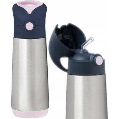 b.box Termoska na pití s brčkem 500 ml Indigo Rose – Zbozi.Blesk.cz