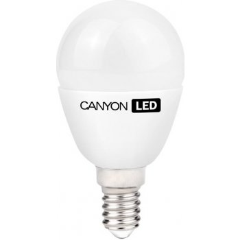Canyon LED COB žárovka E14 kompakt kulatá mléčná 6W 470 lm Teplá bílá 2700K 220-240 150 ° Ra> 80