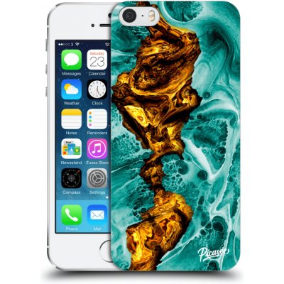 Pouzdro Picasee silikonové Apple iPhone 5/5S/SE - Goldsky čiré – Zboží Mobilmania