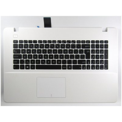 česká klávesnice Asus X751 X751L X751S X751M X751Y X751B X751N F751 R752 K751 černá CZ/SK bílá palmrest - repasovaná