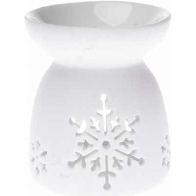 Keramická aromalampa Snowlet bílá, 7,7 x 9 cm – Zboží Dáma