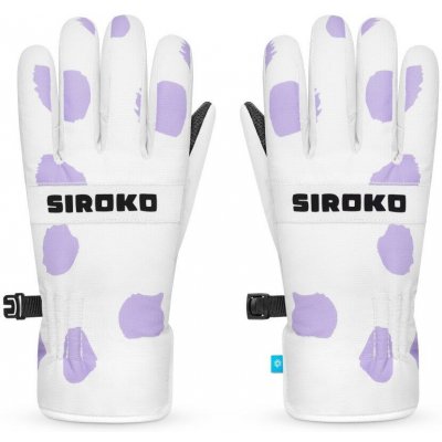 Siroko Dětské zimní rukavice na snowboard a lyže Doodle Bílá – Sleviste.cz
