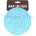 AMARAGO Lízací podložka kruh modrý 15 cm – Zboží Dáma