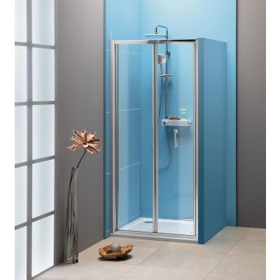 Polysan EASY LINE sprchové dveře skládací 1000mm, čiré sklo – Zboží Mobilmania