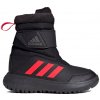 Dětské sněhule adidas Winterplay core black/solar red/iron metalic Černá