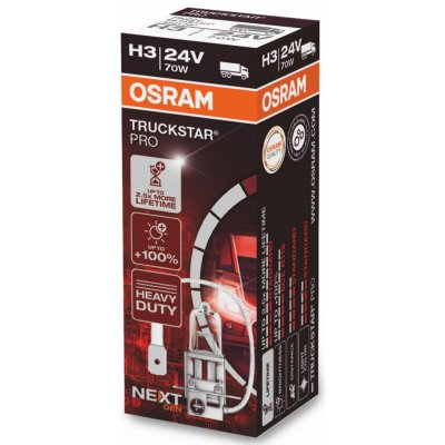 Osram Truckstar Pro Next H3 PK22s 24V 70W 64156TSP – Zboží Mobilmania