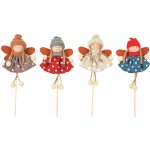 Anděl v puntíkatých šatech 11cm+špejle – Sleviste.cz