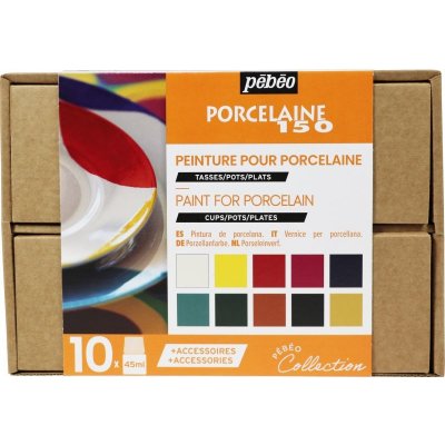 Pebeo Sada Porcelaine 150 10x45ml – Zboží Mobilmania