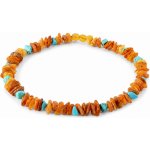Jantarový Přírodní Obojek proti klíšťatům a blechám Baltské jantary MAXTyrkys Natural AmberTurquoise 50 cm č. 174 – Hledejceny.cz