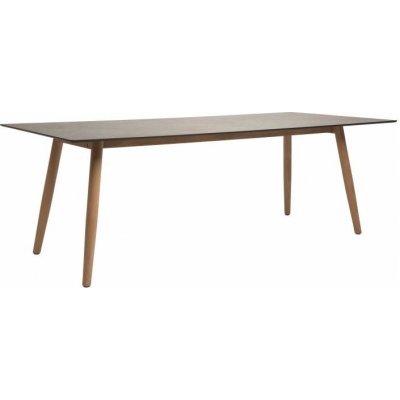 Stern Jídelní stůl Interno, obdélníkový 220x100x73,5 cm, nohy teak, deska HPL Cement light – Hledejceny.cz