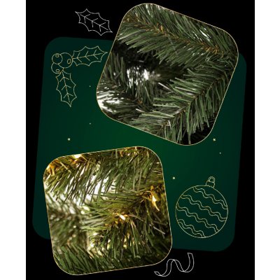 Springos CT0054 UMĚLÝ STROM ZELENÁ JEDLE 150 CM – Zboží Dáma