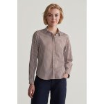 Gant REG POPLIN STRIPED SHIRT CACAO – Zboží Mobilmania