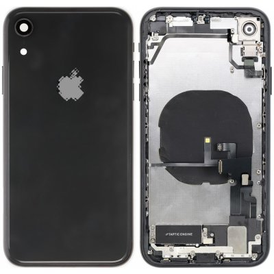 Kryt Apple iPhone XR Zadní Housing s Malými Díly černý – Zboží Mobilmania