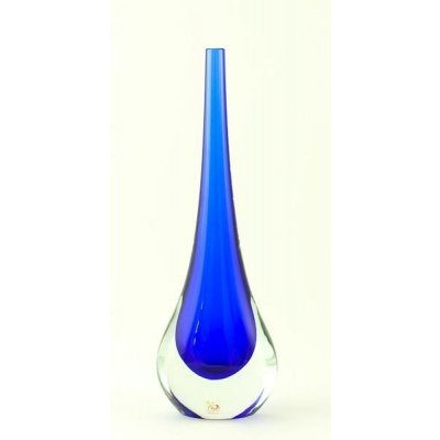 Skleněná váza Gocce Blu 35 cm – Hledejceny.cz