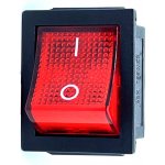 Tracon electric Kolébkový vypínač ON-OFF 2-poloh., červený – Sleviste.cz