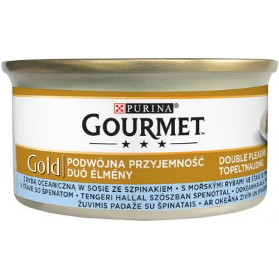 Gourmet Gold mořská ryba ve šťávě a špenát 85 g