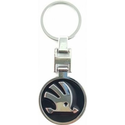 Přívěsek na klíče Mjakes oboustranná černá pro vozy ŠKODA – Hledejceny.cz