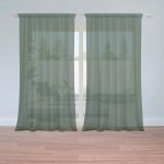 Sablio Záclony Lesní zelená: 2ks 150x250cm – Hledejceny.cz