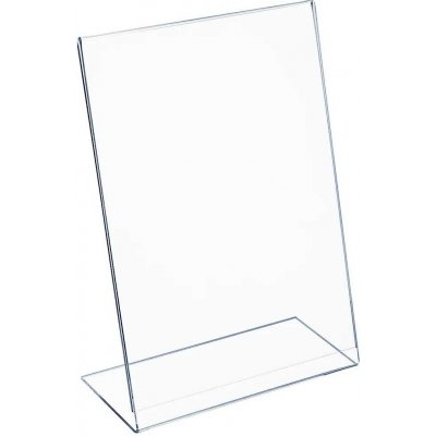 A-Z Reklama CZ plastový stojánek na 1 list papíru tvar L na výšku A6 – Zboží Živě