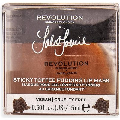 Revolution Skincare Maska na rty X Jake-Jamie Sticky Toffee Pudding 15 ml