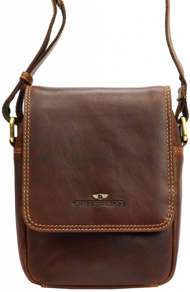 Peterson pánské crossbody PTN TB-708-COM koňaková