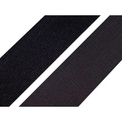 Prima-obchod Suchý zip háček + plyš šíře 50 mm bílý, černý PES/PA, barva Černá – Hledejceny.cz
