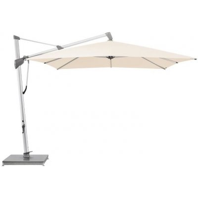 Glatz Boční slunečník Sombrano S+, Glatz, čtvercový 300x300 cm (3x3 m), hliníkový rám antracitový (anthracite), potah polyester 250 g/m2, černá (black) – Hledejceny.cz