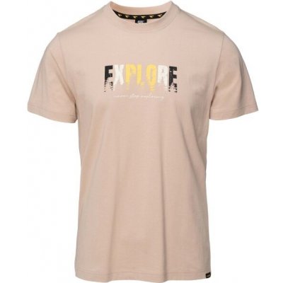 Hi-Tec HISHAM SP Pánské triko béžová – Zboží Dáma