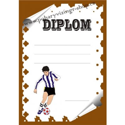 VIZINGR Fotbal diplom A4 č.31 – Zboží Dáma