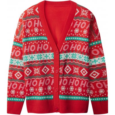 esmara Dámský vánoční kardigan červená – Zboží Dáma