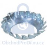 Podložka vějířová, DIN 6798V, forma V s vnějším ozubením, pozinkovaná 5,3, balení 1000 ks – Hledejceny.cz