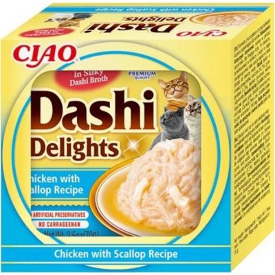 Churu Cat CIAO Dashi kuře s hřebenatkou 70 g