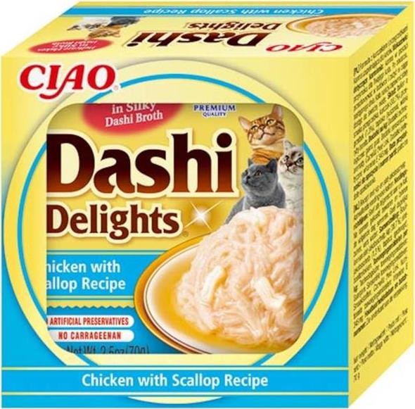 Churu Cat CIAO Dashi kuře s hřebenatkou 70 g