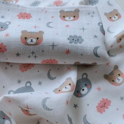 PREM Tetra osuška s potiskem 90x100cm MÉĎA S MRÁČKY – Sleviste.cz