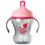 Tommee Tippee netekoucí hrnek s brčkem Straw Cup pink 230 ml – Zboží Mobilmania