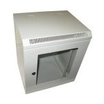 XtendLan WT-9U-2835-GREY Rozvaděč, 10", na stěnu, jednodílný, výška 9U, 350 x 280, skleněné dveře, plexisklo, nosnost 50kg, šedý WT-9U-2835-GREY – Zboží Živě