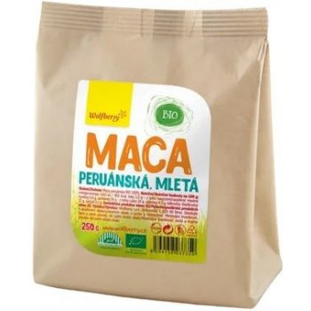 Wolfberry Maca peruánská mletá prášek v BIO kvalitě pro podporu fyzické i psychické rovnováhy těla 250 g