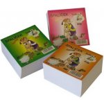 Záznamní kostky bílé - 9 cm x 9 cm x 4,5 cm / lepená vazba – Hledejceny.cz