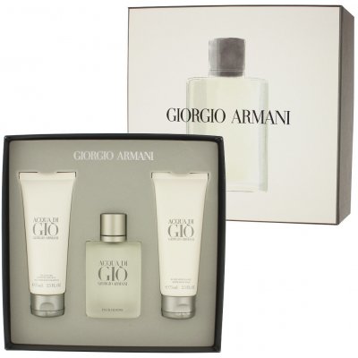 Giorgio Armani Acqua di Gio Pour Homme EDT 50 ml + balzám po holení 75 ml + sprchový gel 75 ml dárková sada – Zboží Mobilmania