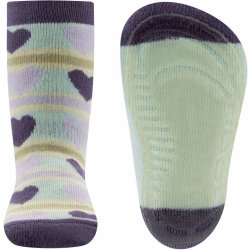 Ewers Stoppersocken SoftStep Herzen weintraube