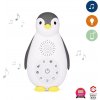 Hračka pro nejmenší Zazu tučňák Zoe šedý musicbox s bezdrátovým reproduktorem